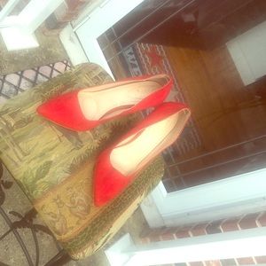 Fiery red heels